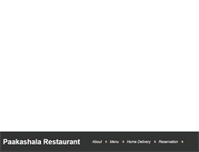 Tablet Screenshot of paakashalarestaurant.com